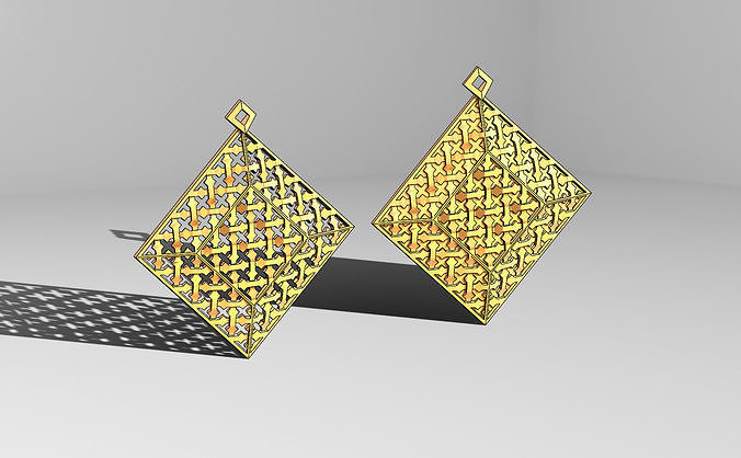 Moroccan beldi style moucharabieh pendant 3D print model