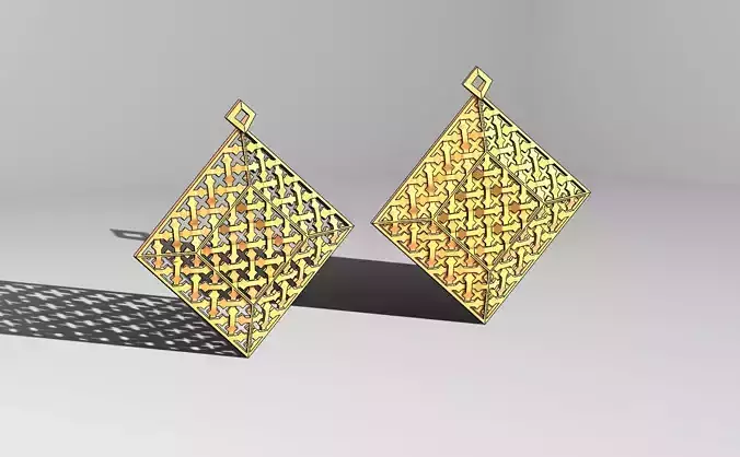 Moroccan beldi style moucharabieh pendant 3D print model