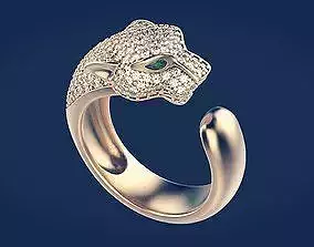 Panther Diamond Ring