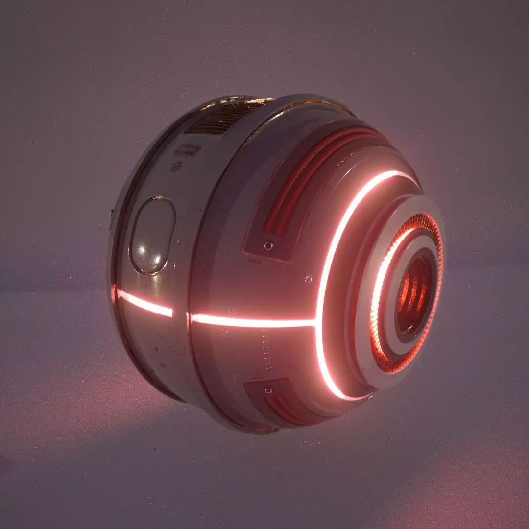 Spherical Drone 3D model_0