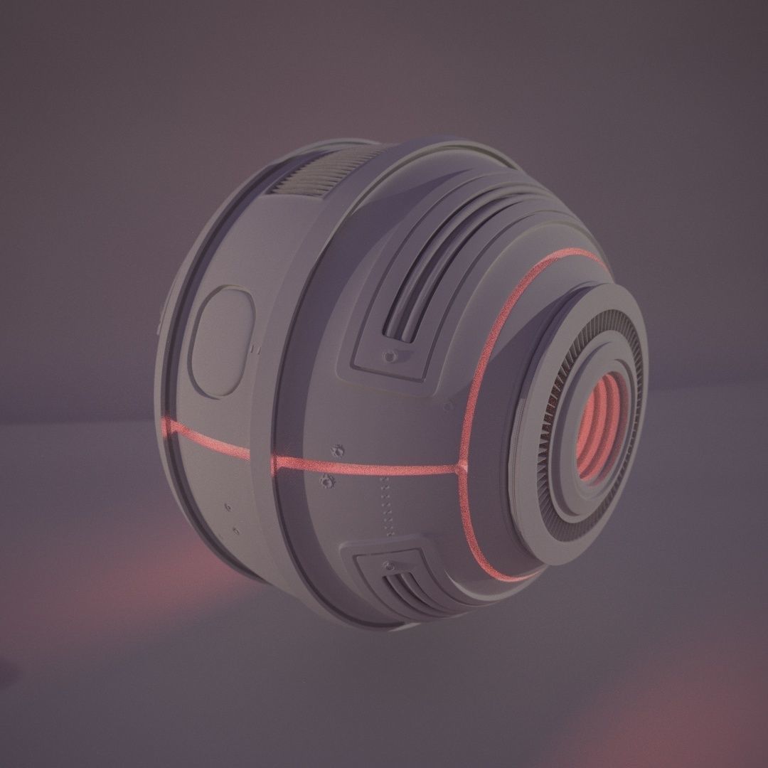 Spherical Drone 3D model_3