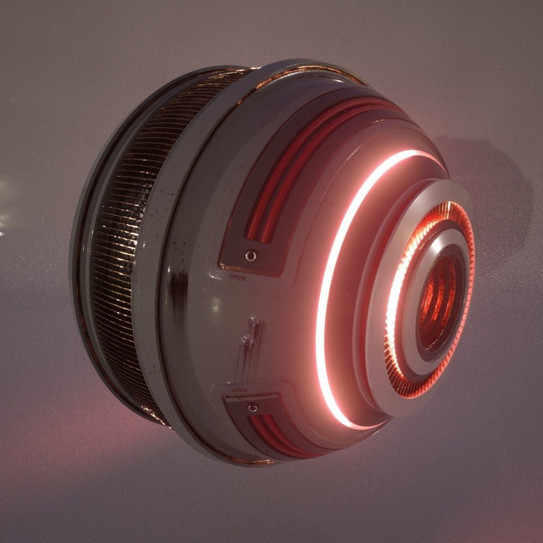 Spherical Drone 3D model_2