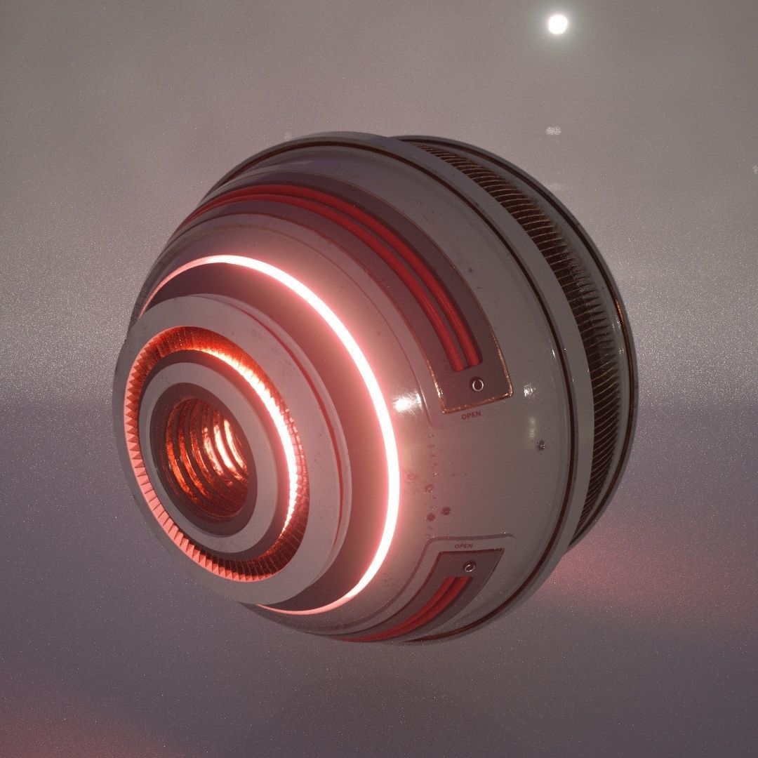 Spherical Drone 3D model_1