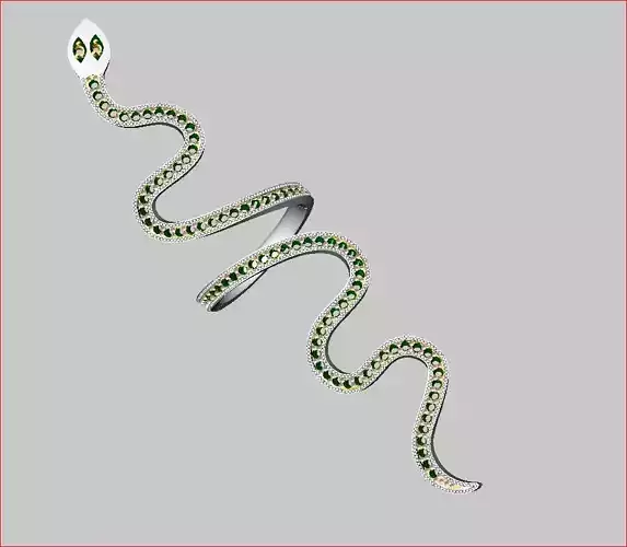 Snake - Ring 3D print model
