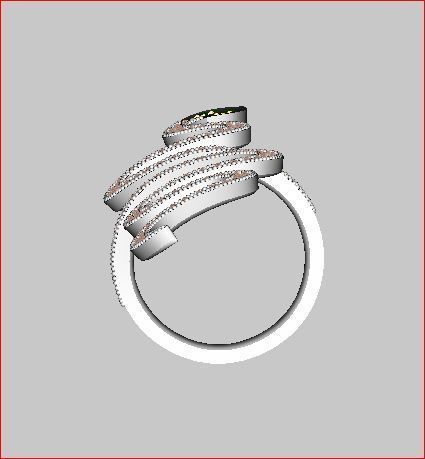 Snake - Ring 3D print model_5
