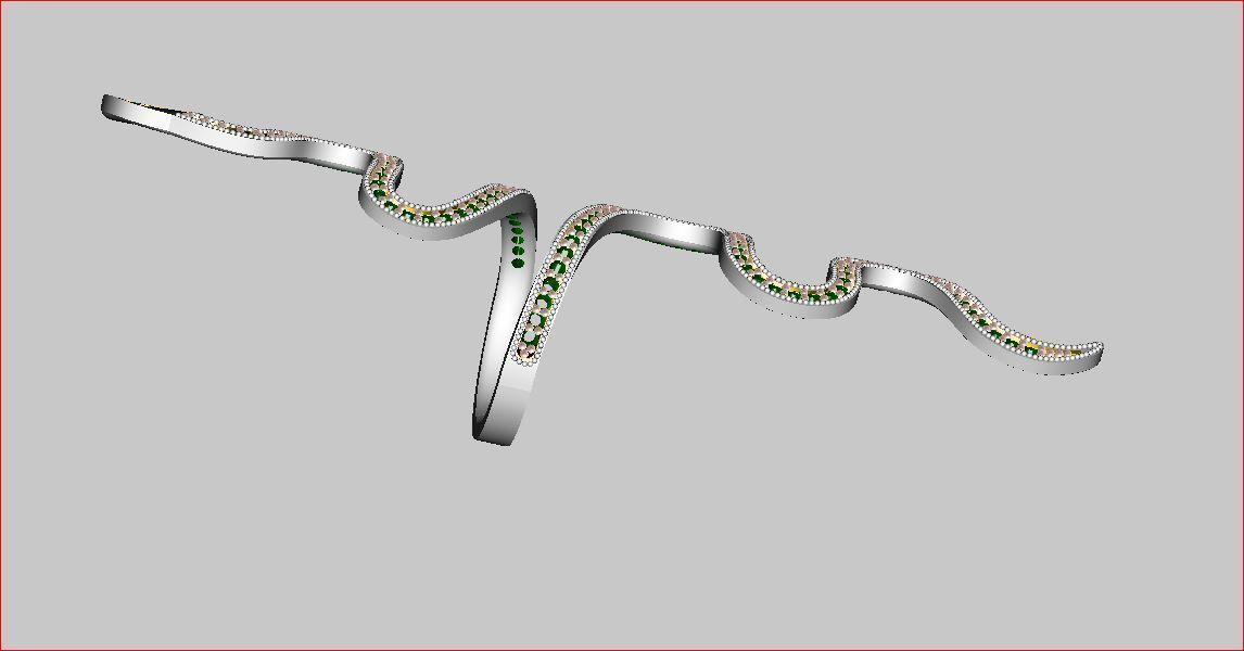 Snake - Ring 3D print model_2