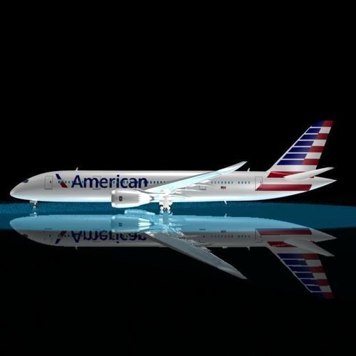 American Airlines 787 - 8 Dreamliner 3D model