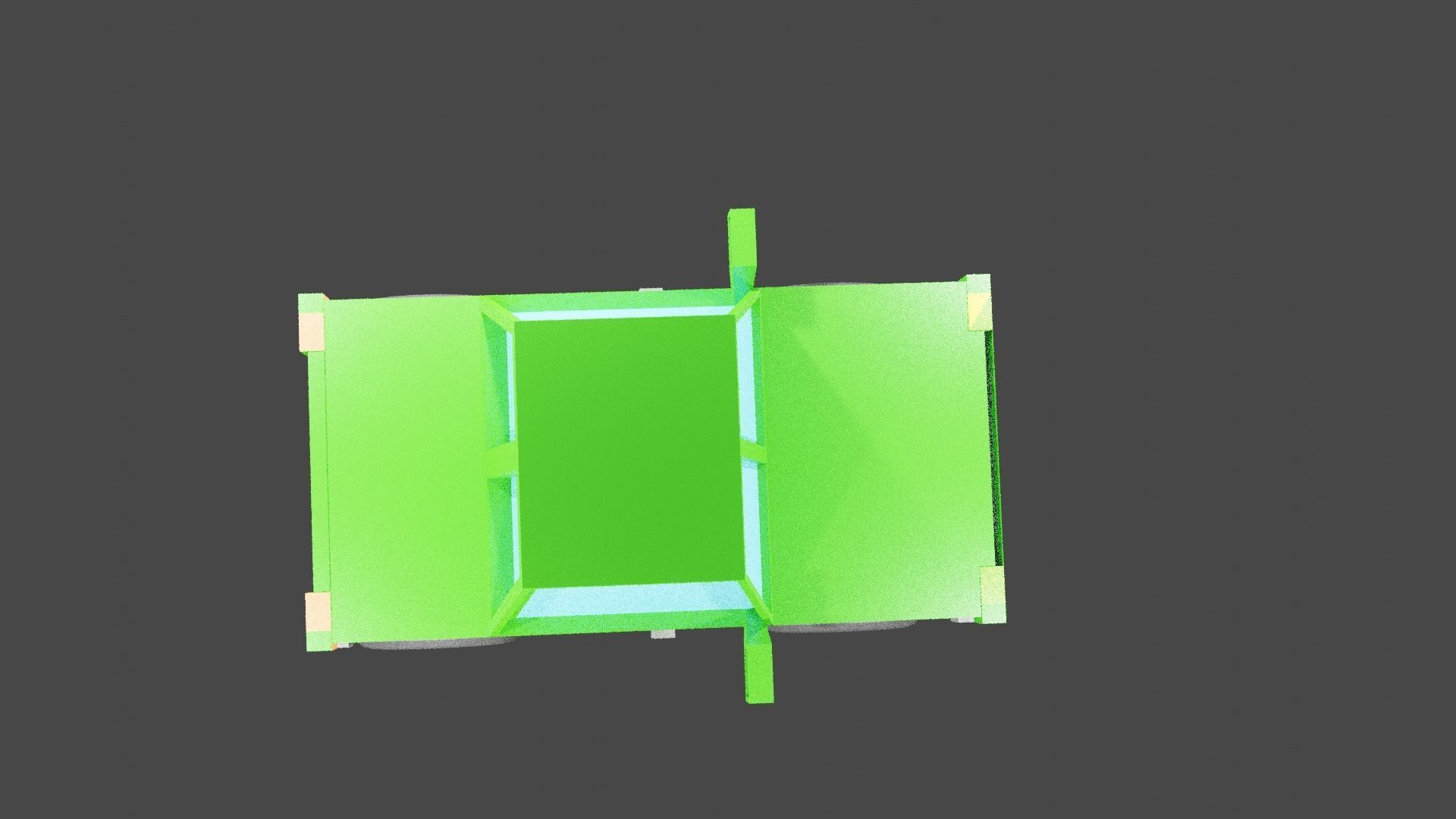 low poly easy car 3D model_5