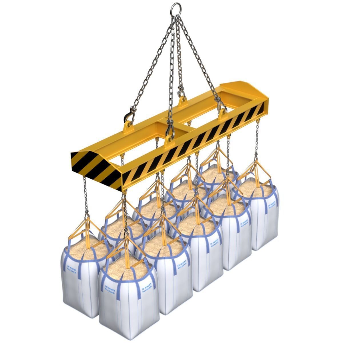 Jumbo Bulk Bags 3D model_2