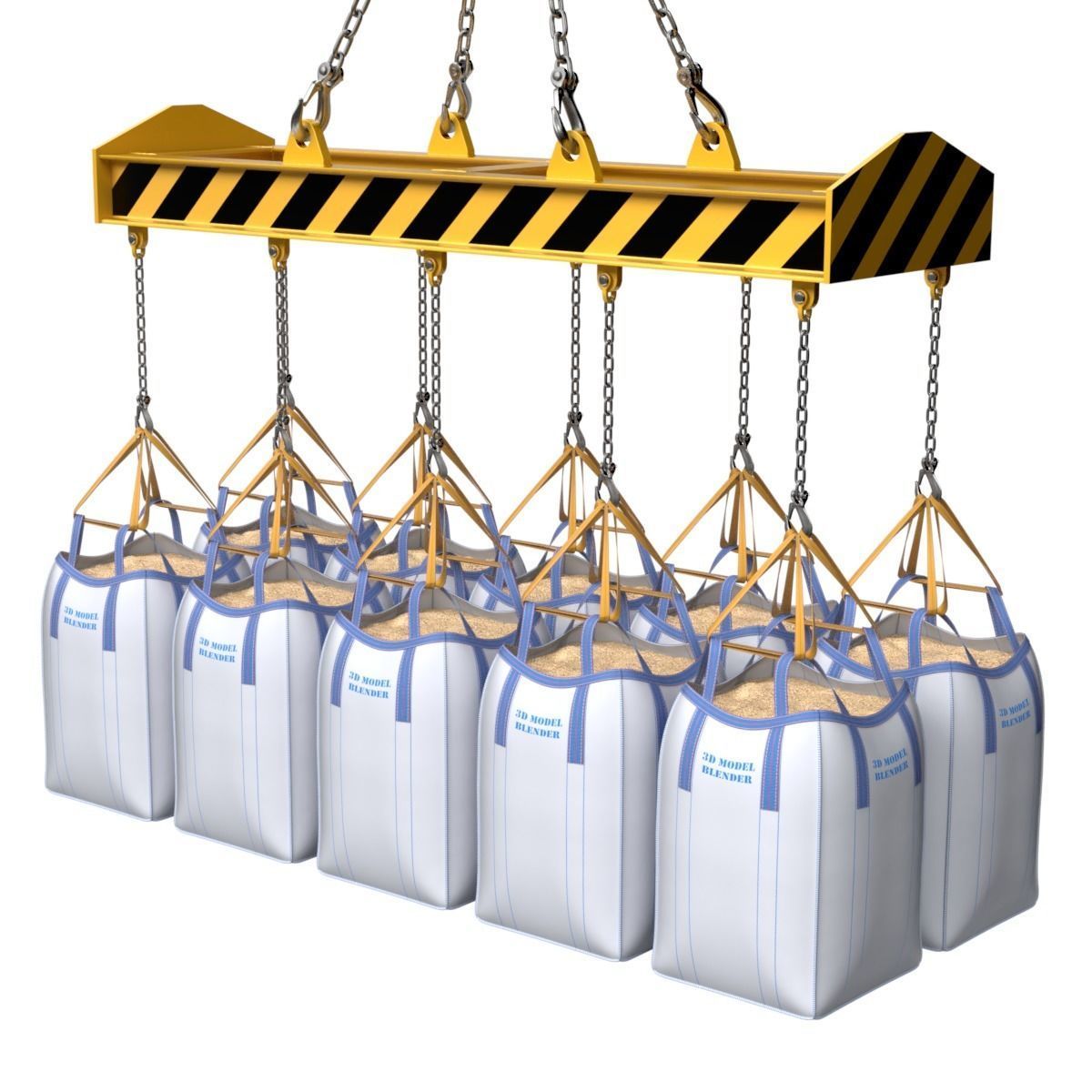 Jumbo Bulk Bags 3D model_1