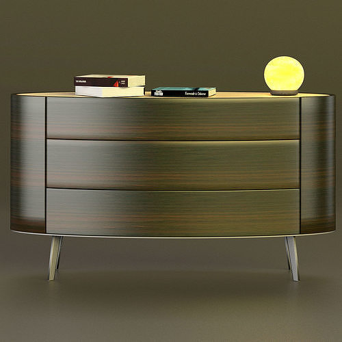 Poliform KellyNIGHT COMPLEMENT with moon led and books set