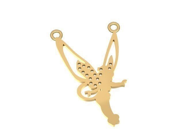 Angel pendant 3 3D print model