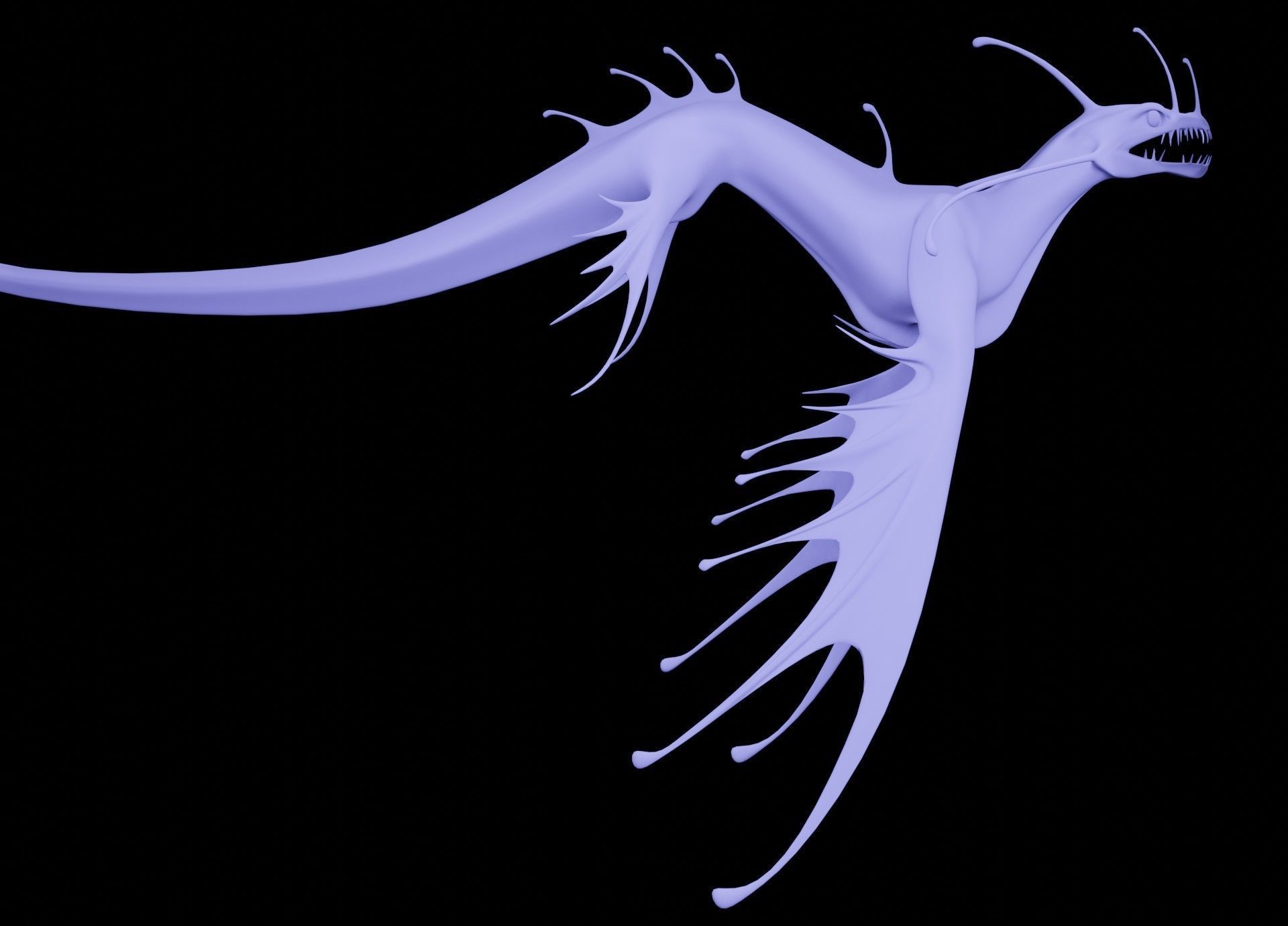 Sea Monster Low-poly 3D model_15