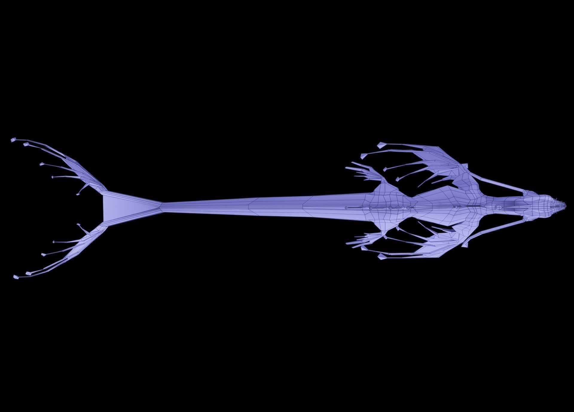 Sea Monster Low-poly 3D model_13