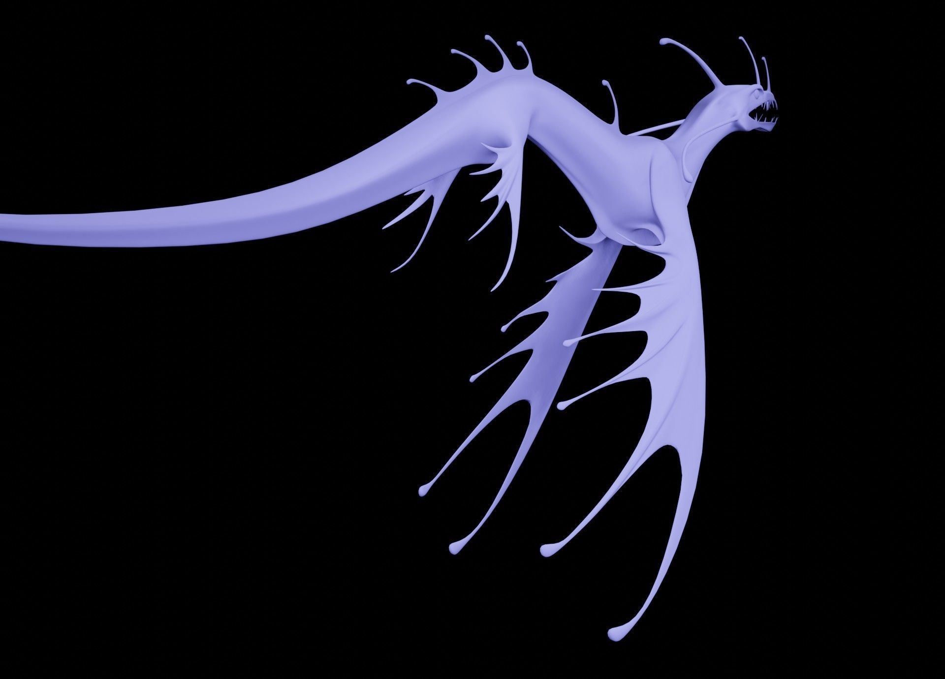 Sea Monster Low-poly 3D model_17