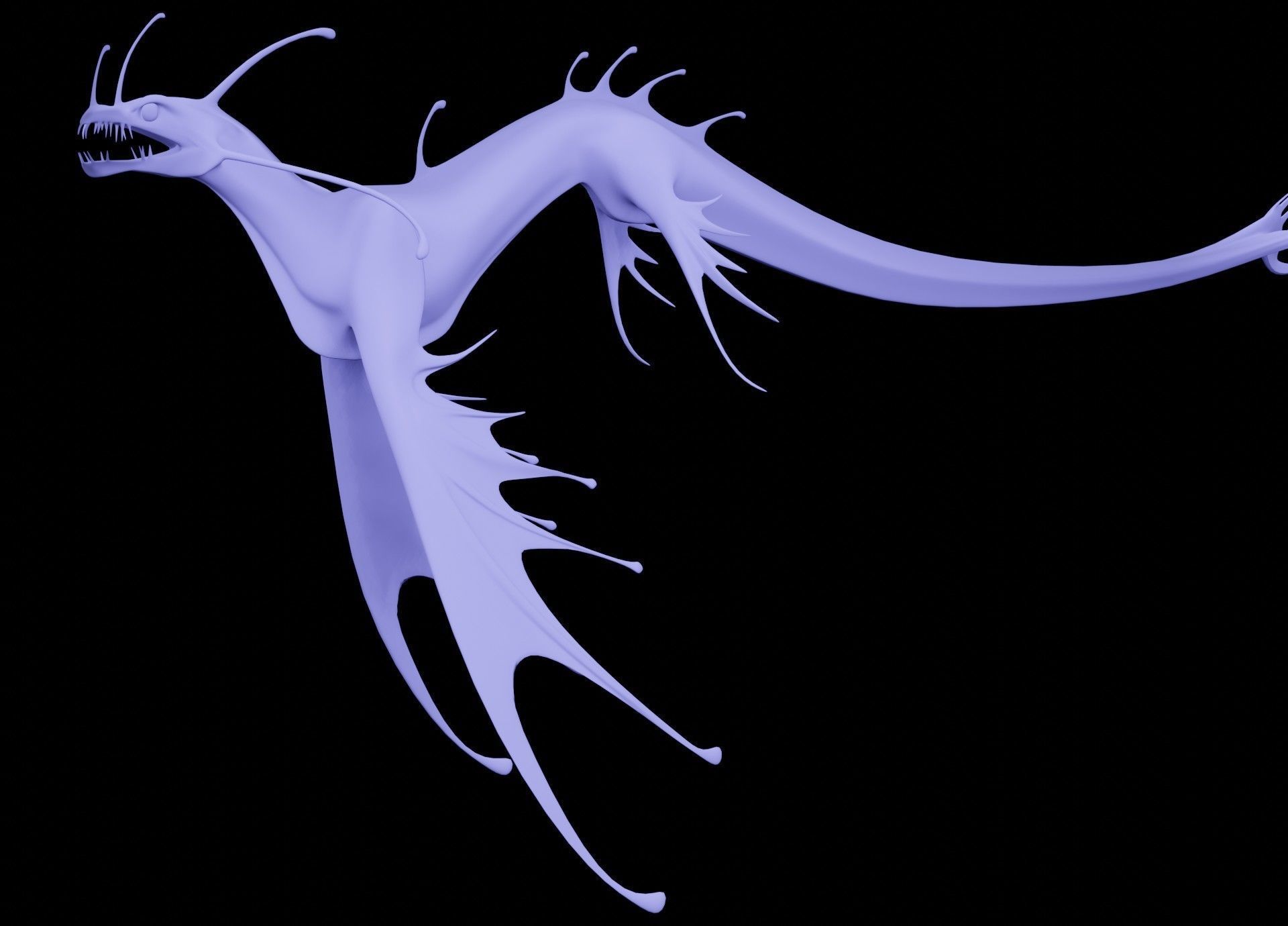 Sea Monster Low-poly 3D model_25