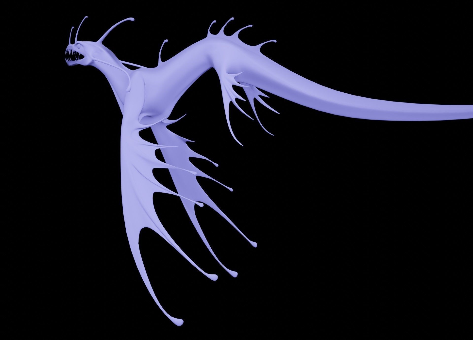 Sea Monster Low-poly 3D model_23