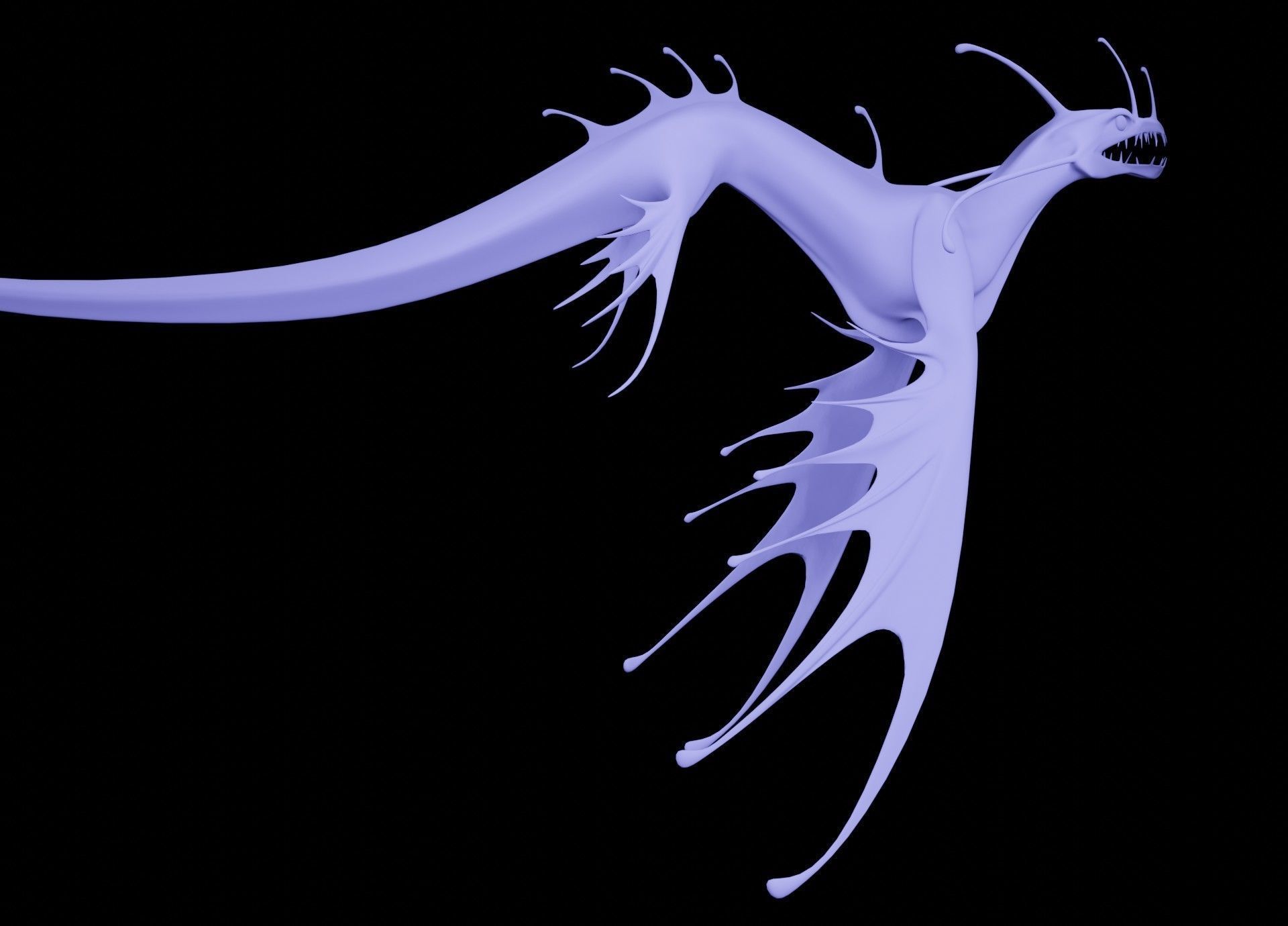 Sea Monster Low-poly 3D model_16