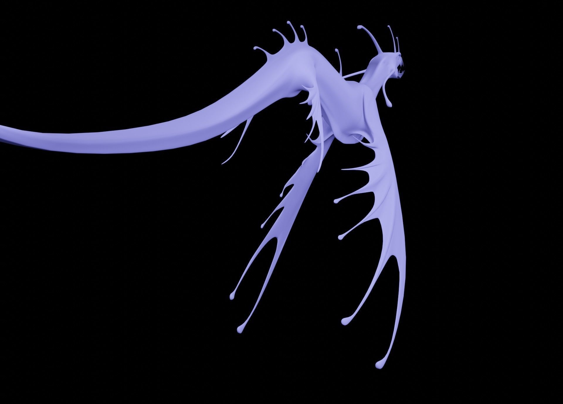 Sea Monster Low-poly 3D model_18