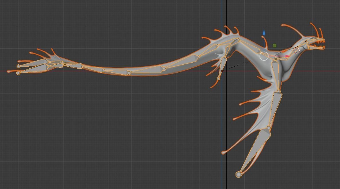 Sea Monster Low-poly 3D model_14