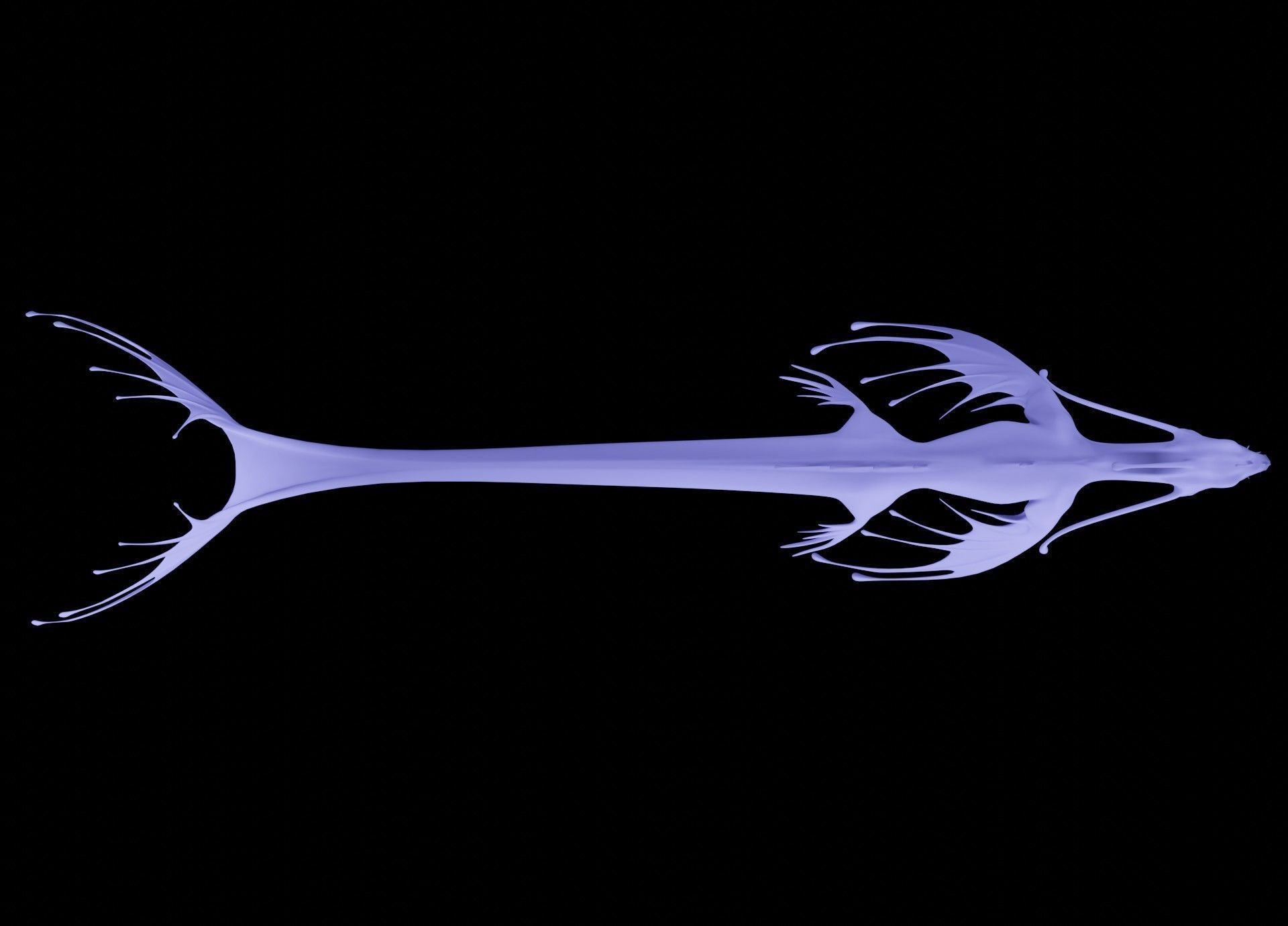 Sea Monster Low-poly 3D model_12