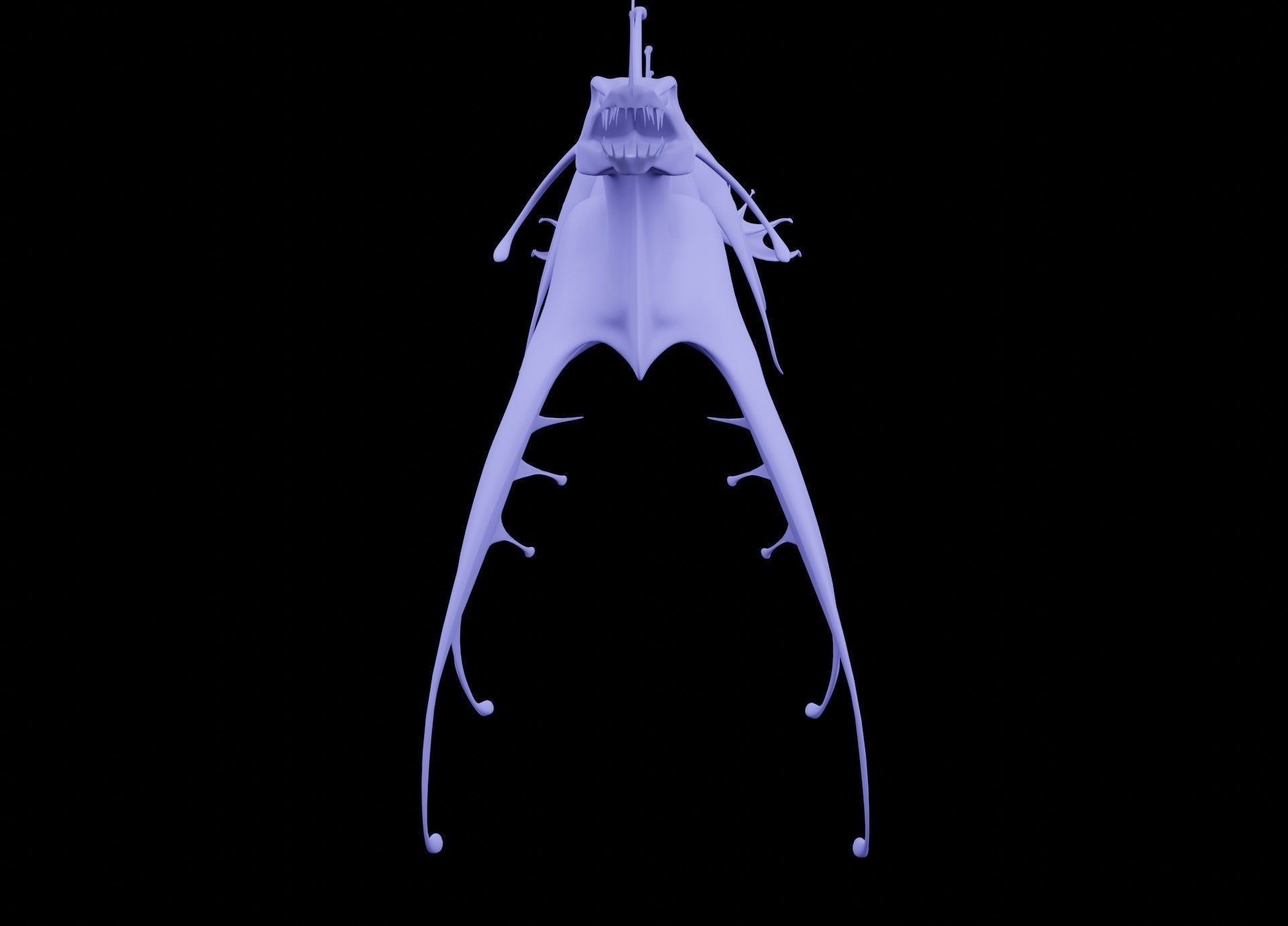 Sea Monster Low-poly 3D model_28