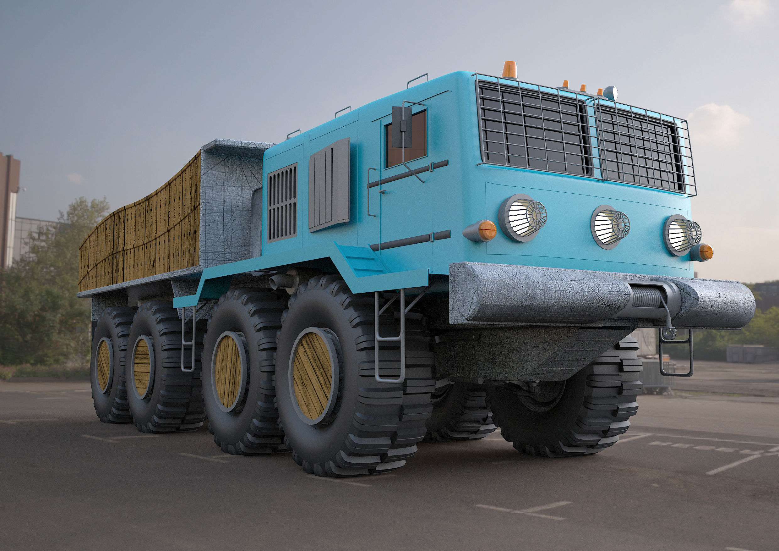 MA3-537 truck 3D model 3D model_5