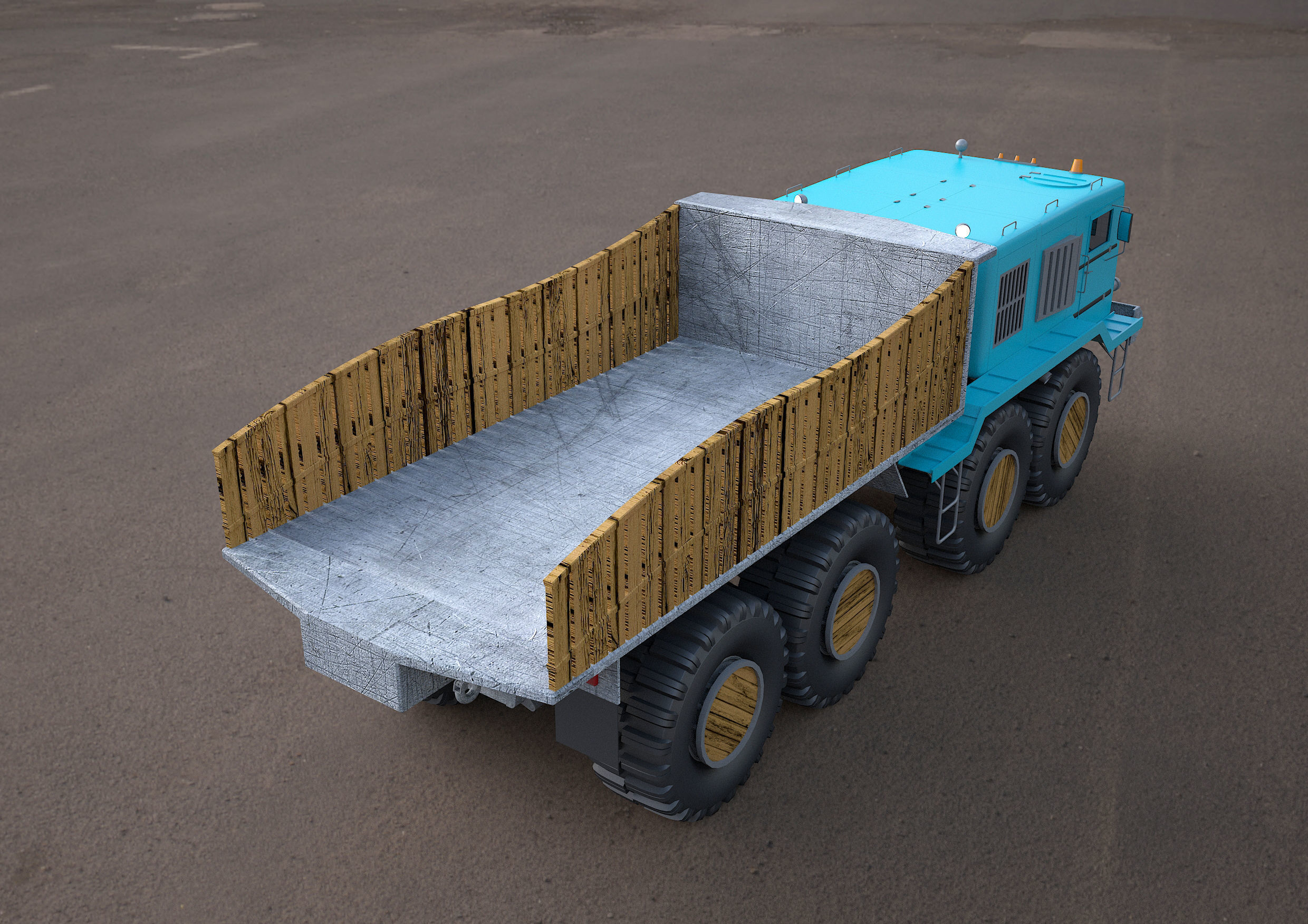 MA3-537 truck 3D model 3D model_4