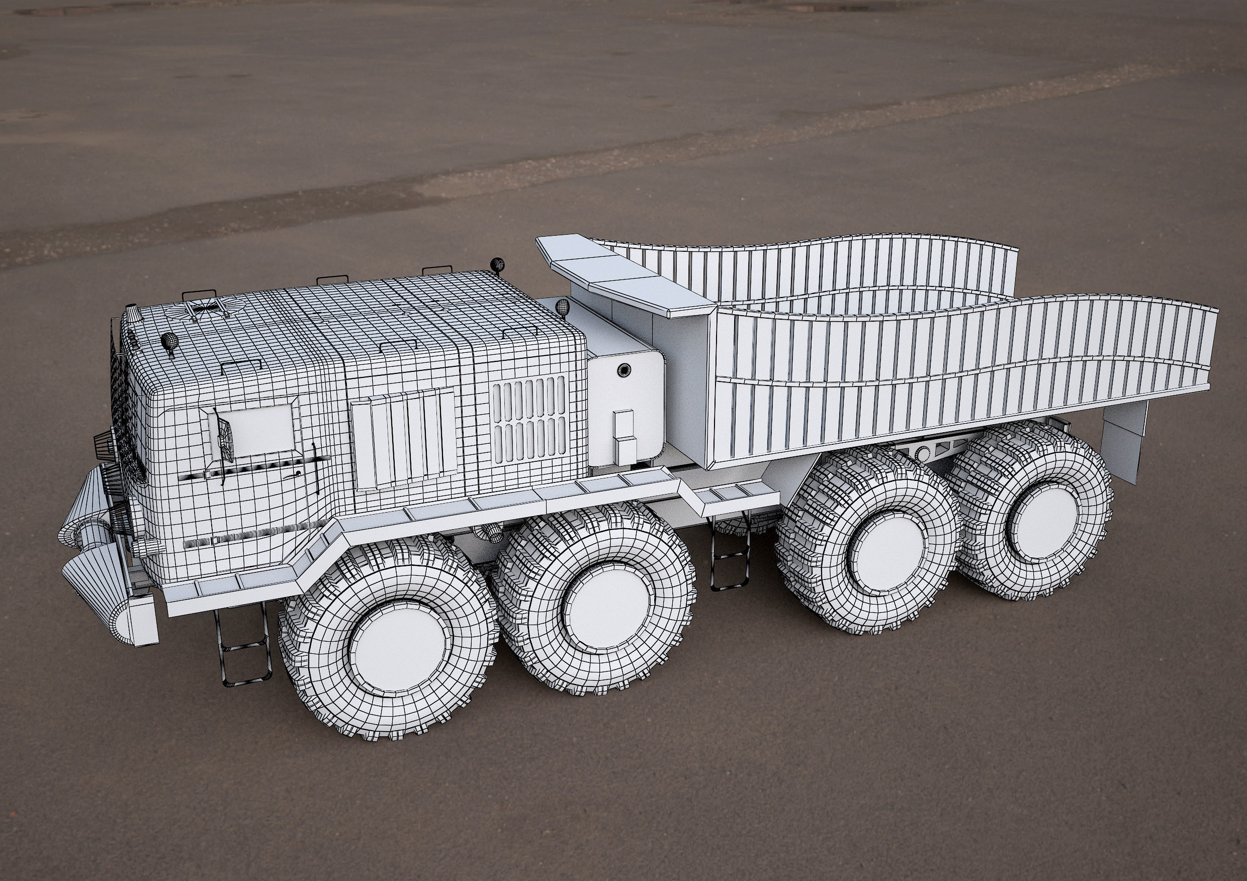 MA3-537 truck 3D model 3D model_9