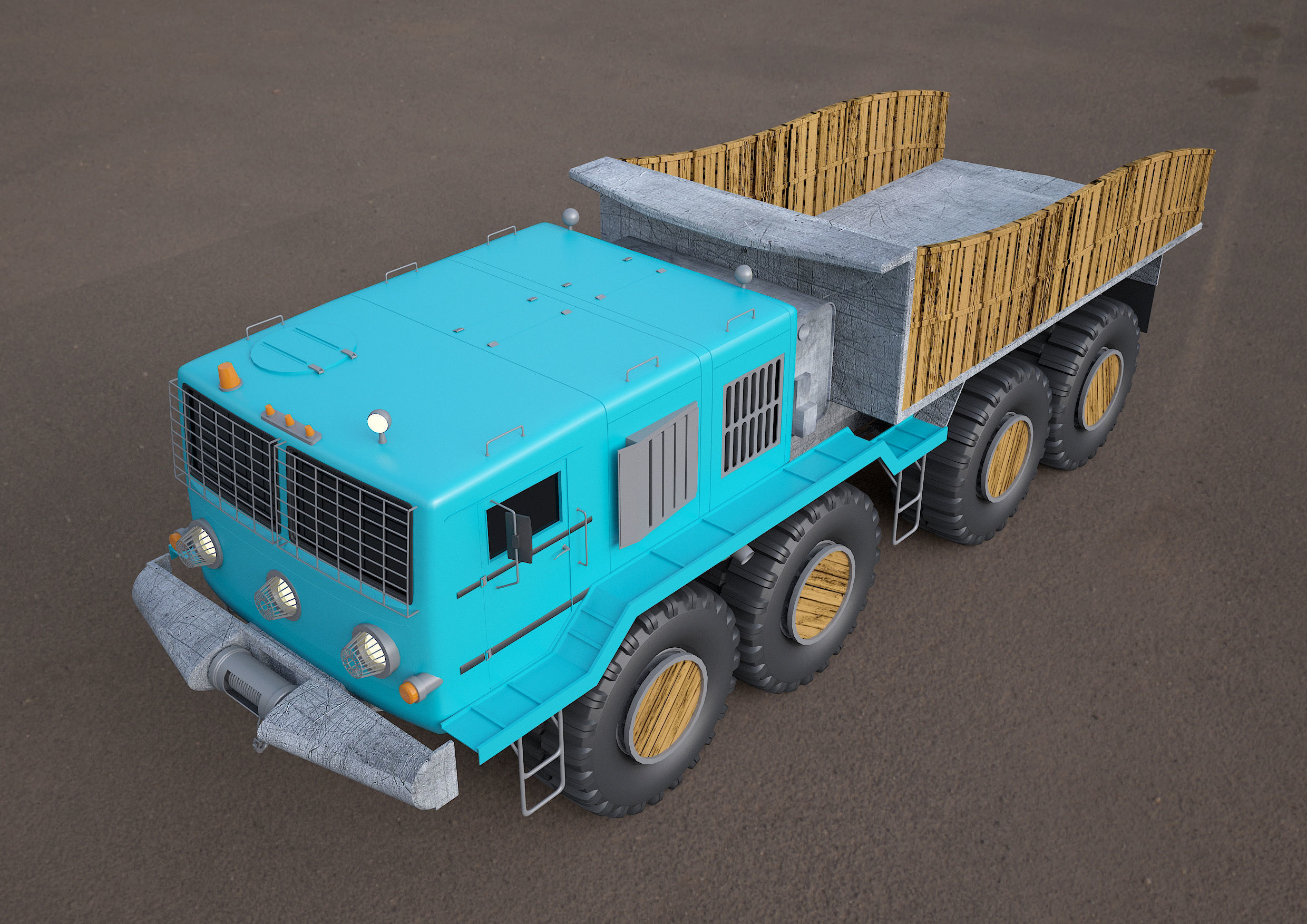 MA3-537 truck 3D model 3D model_2