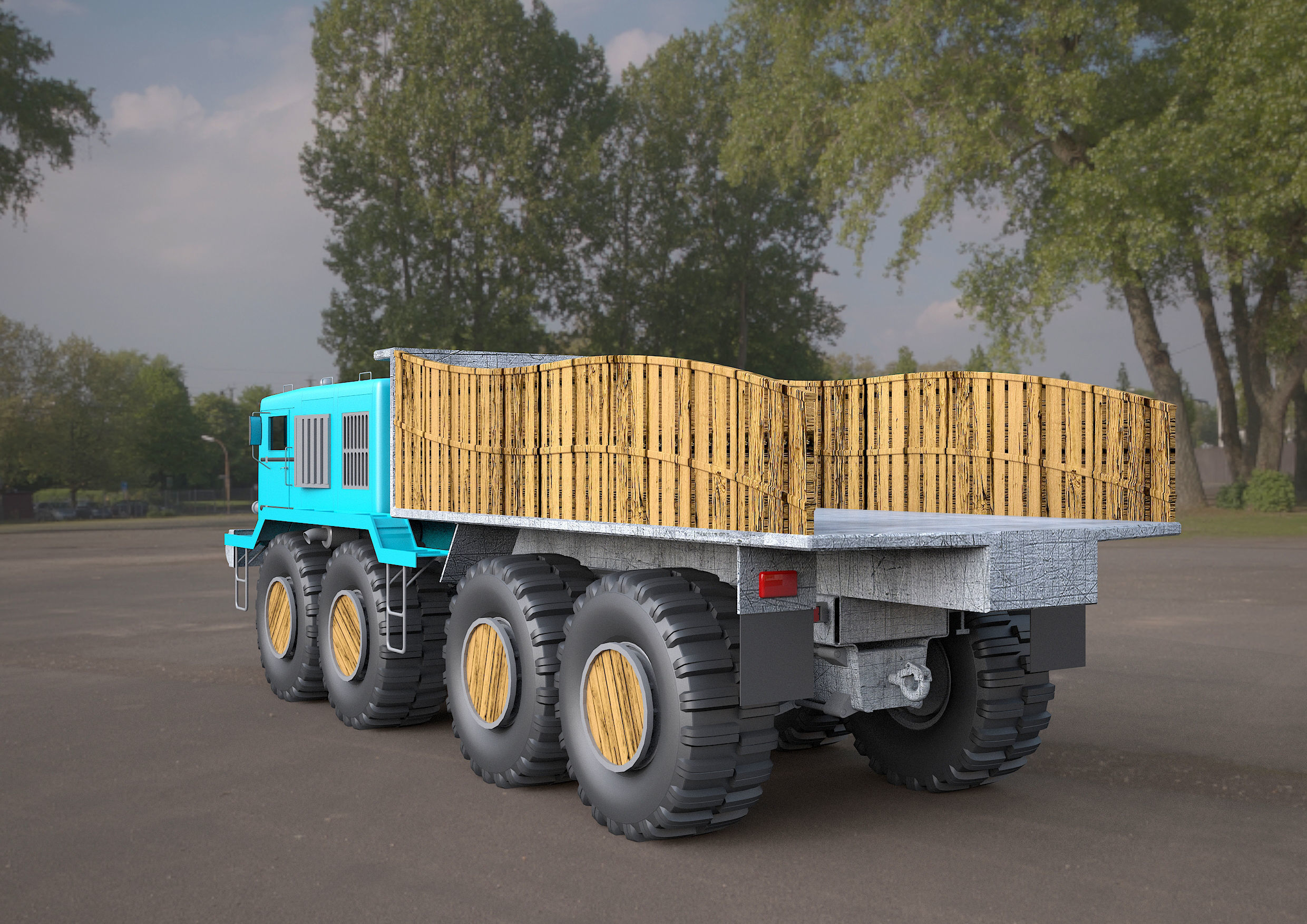 MA3-537 truck 3D model 3D model_3