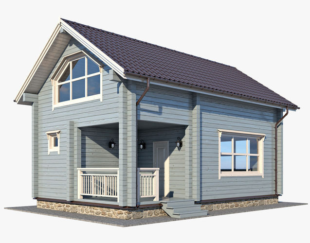 Log House 03 3D model