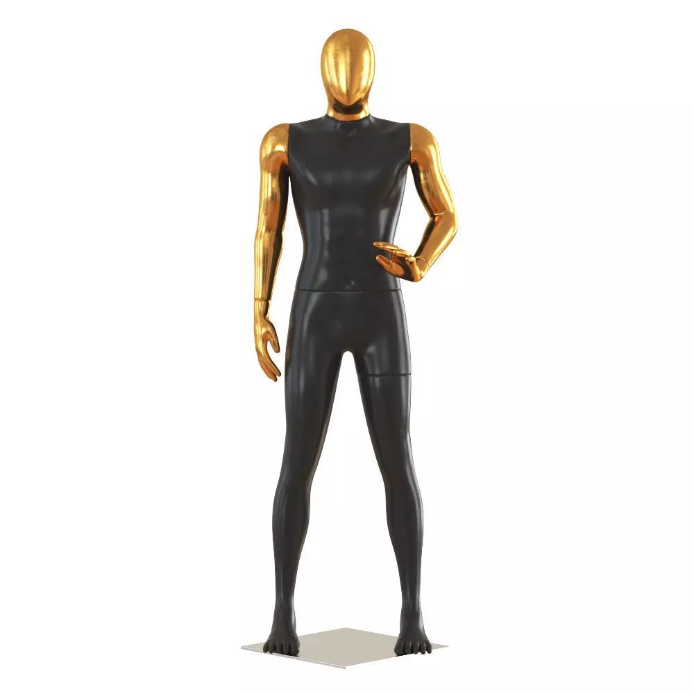 Faceless male mannequin 47 3D model_0
