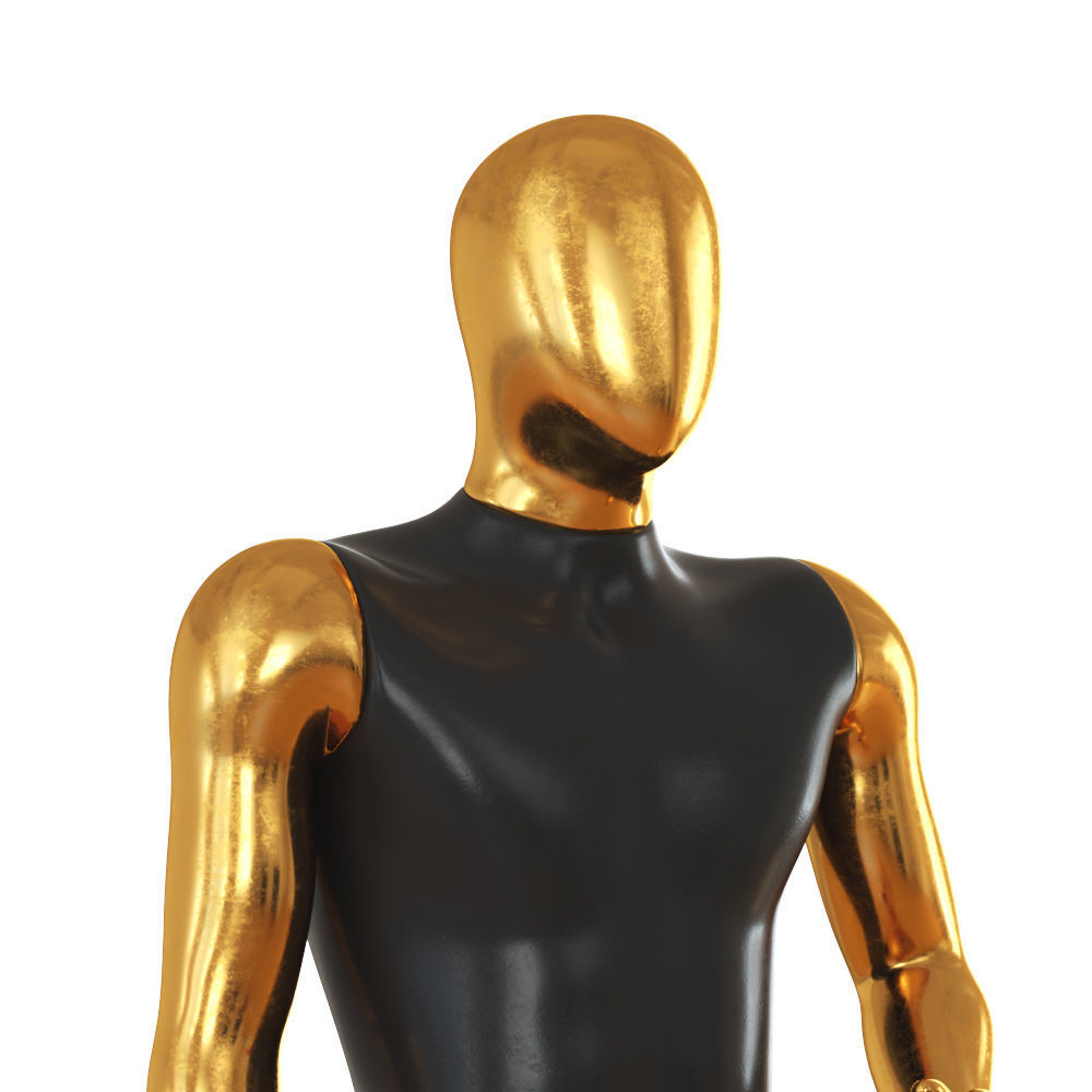 Faceless male mannequin 47 3D model_3