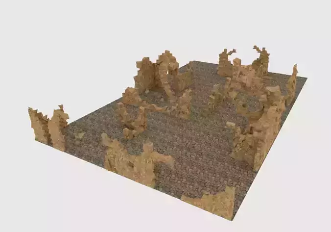 Blender 3D House Ruins 2