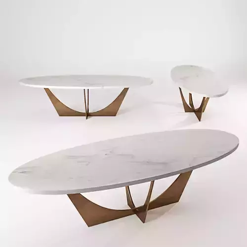 John Richard Marble Cocktail Table