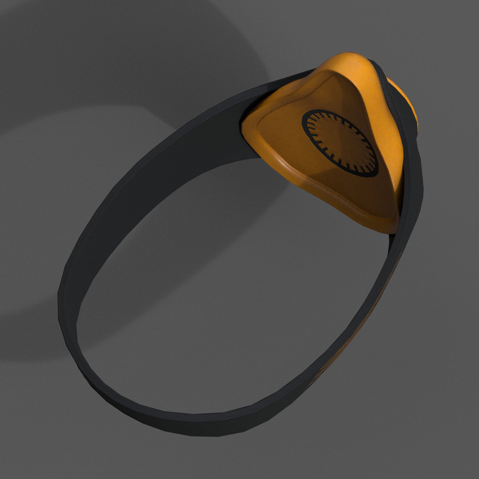 Gas mask respirator military combat scifi fantasy  Low-poly 3D model_6