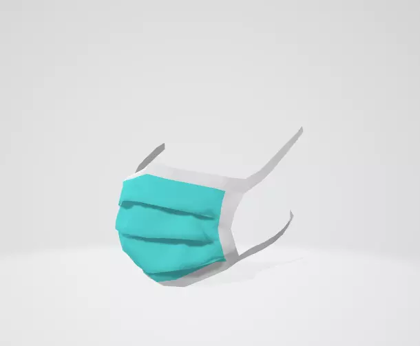 Medical Mask 3D model_0