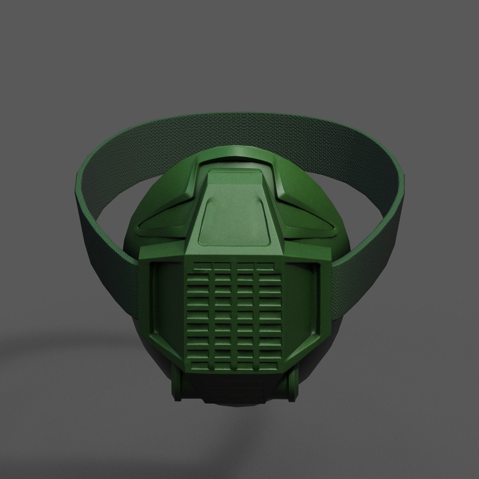 Gas mask respirator scifi fantasy  Low-poly 3D model_6