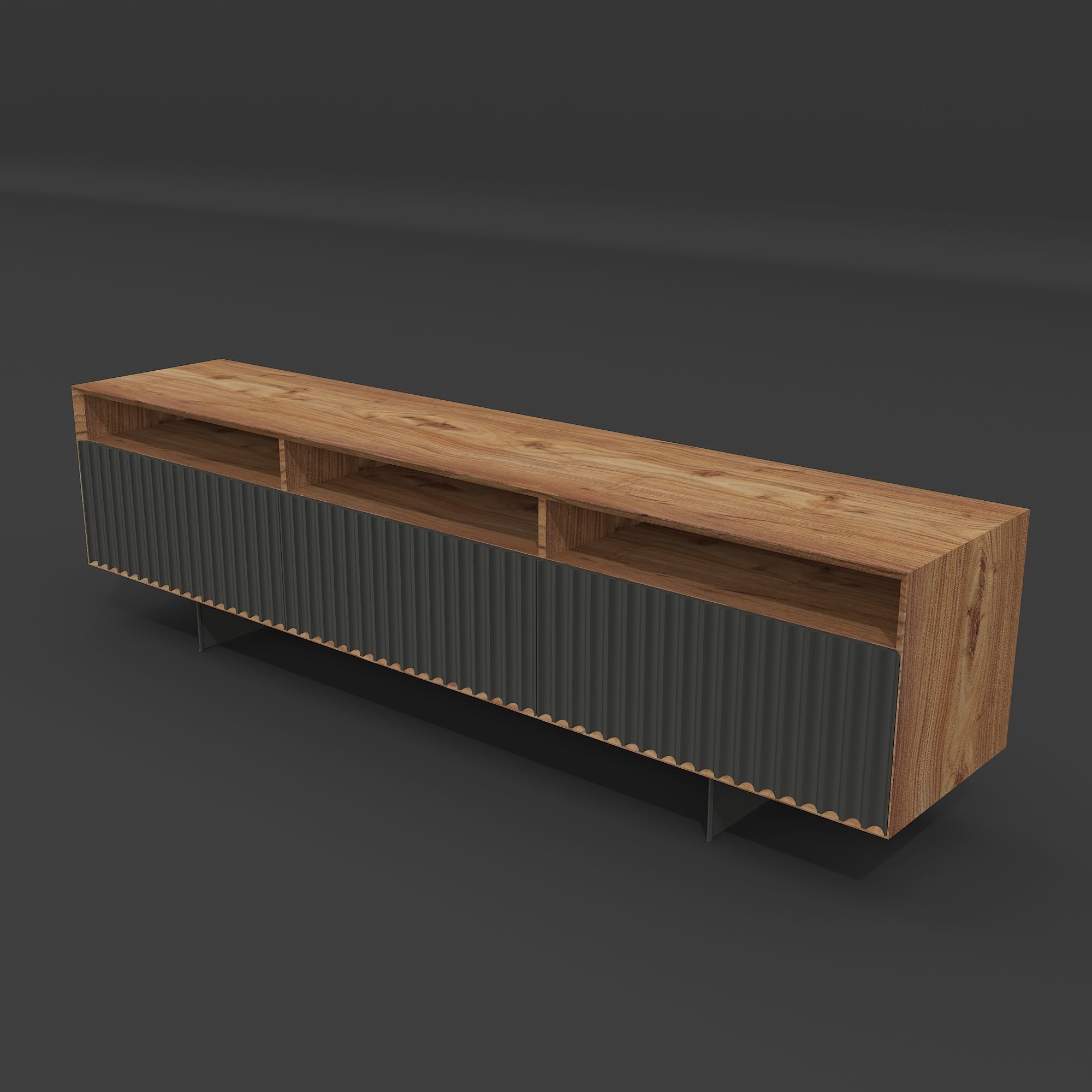 Classi TV Stand 3D model_2