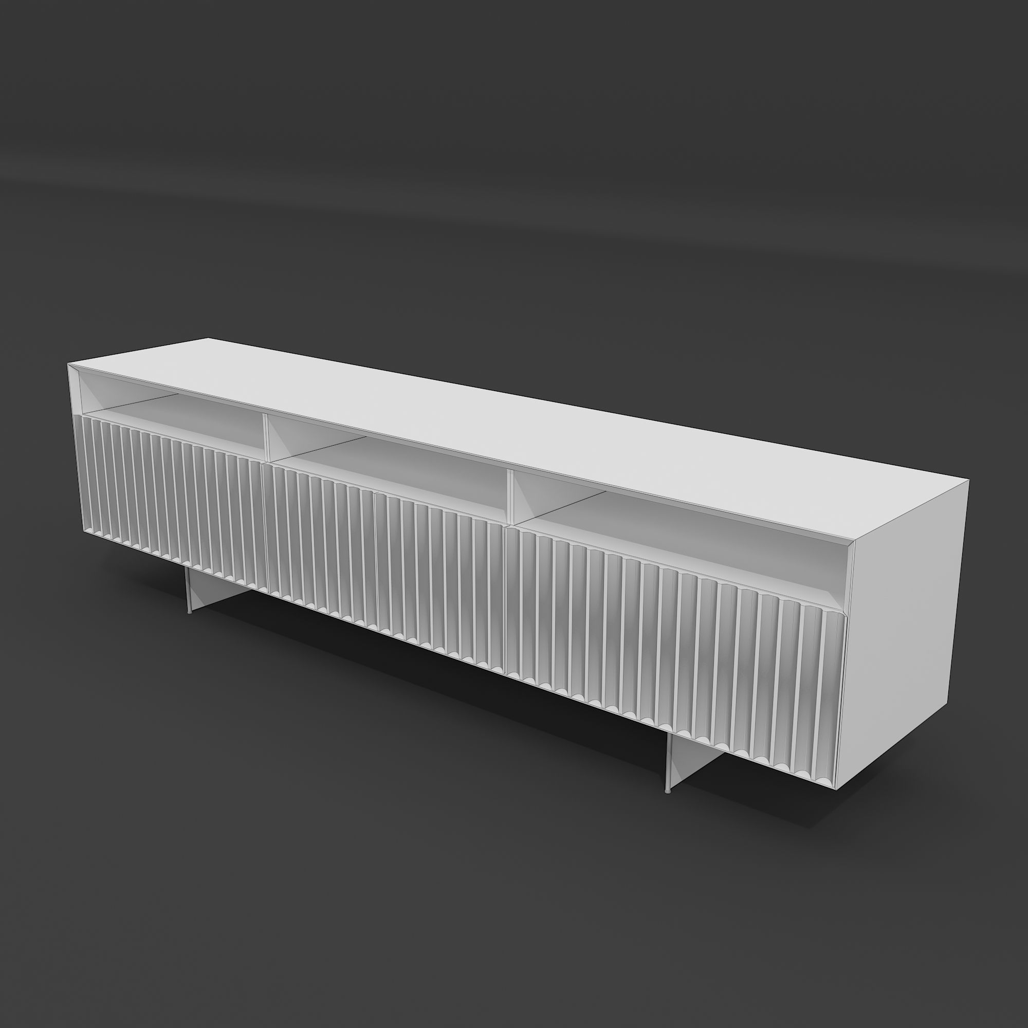 Classi TV Stand 3D model_9
