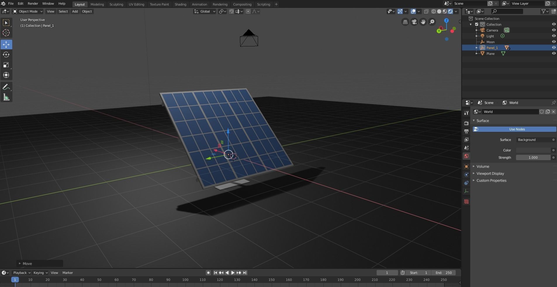 Cartoon Low Poly Solar Panel Free low-poly 3D model_8