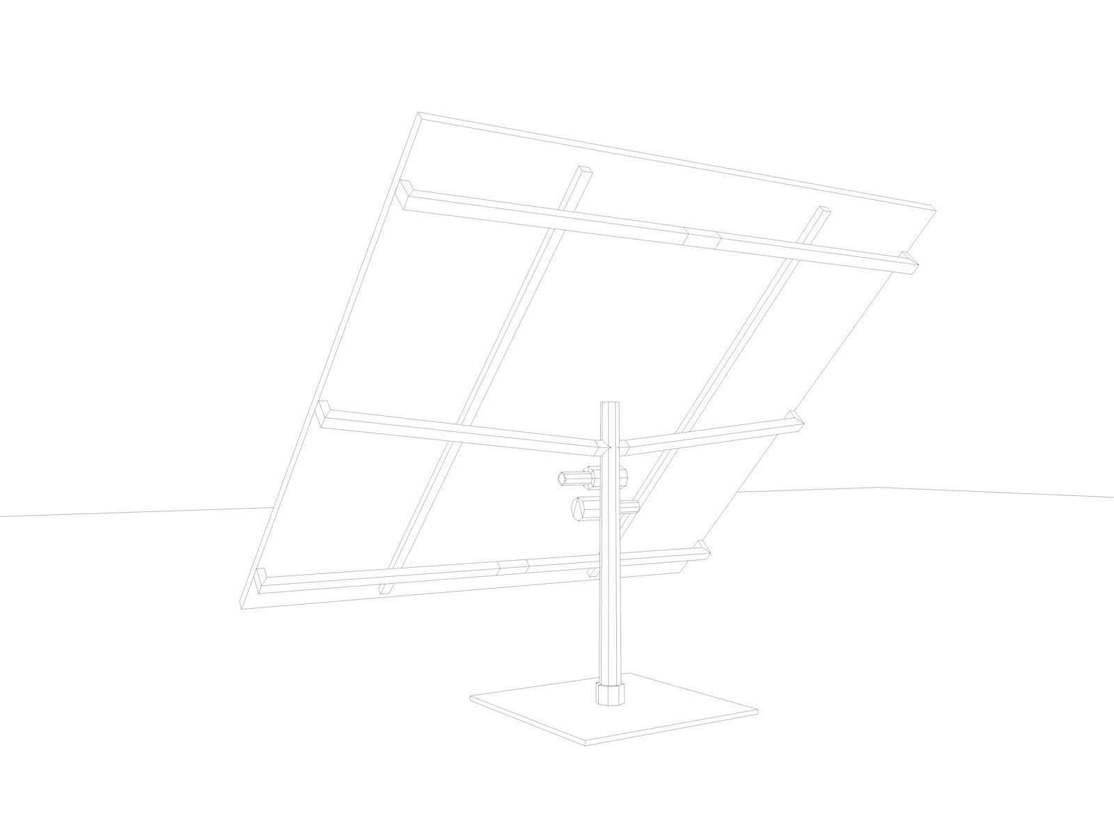 Cartoon Low Poly Solar Panel Free low-poly 3D model_5