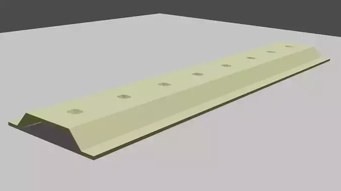 Baffle plastic bar with holes