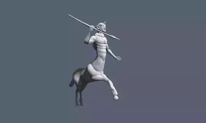 centaur posed 3D model