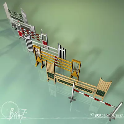 wood jumps 3D model