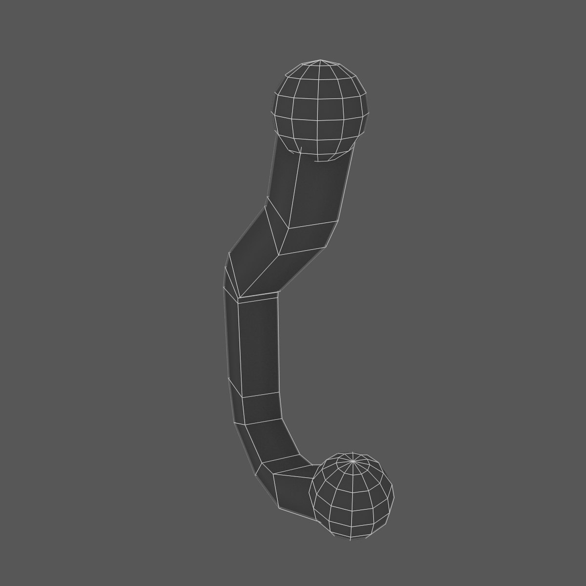 Fixed Clothes Hanger Free low-poly 3D model_5