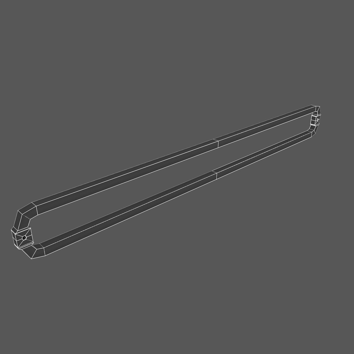 Fixed Clothes Hanger Free low-poly 3D model_4