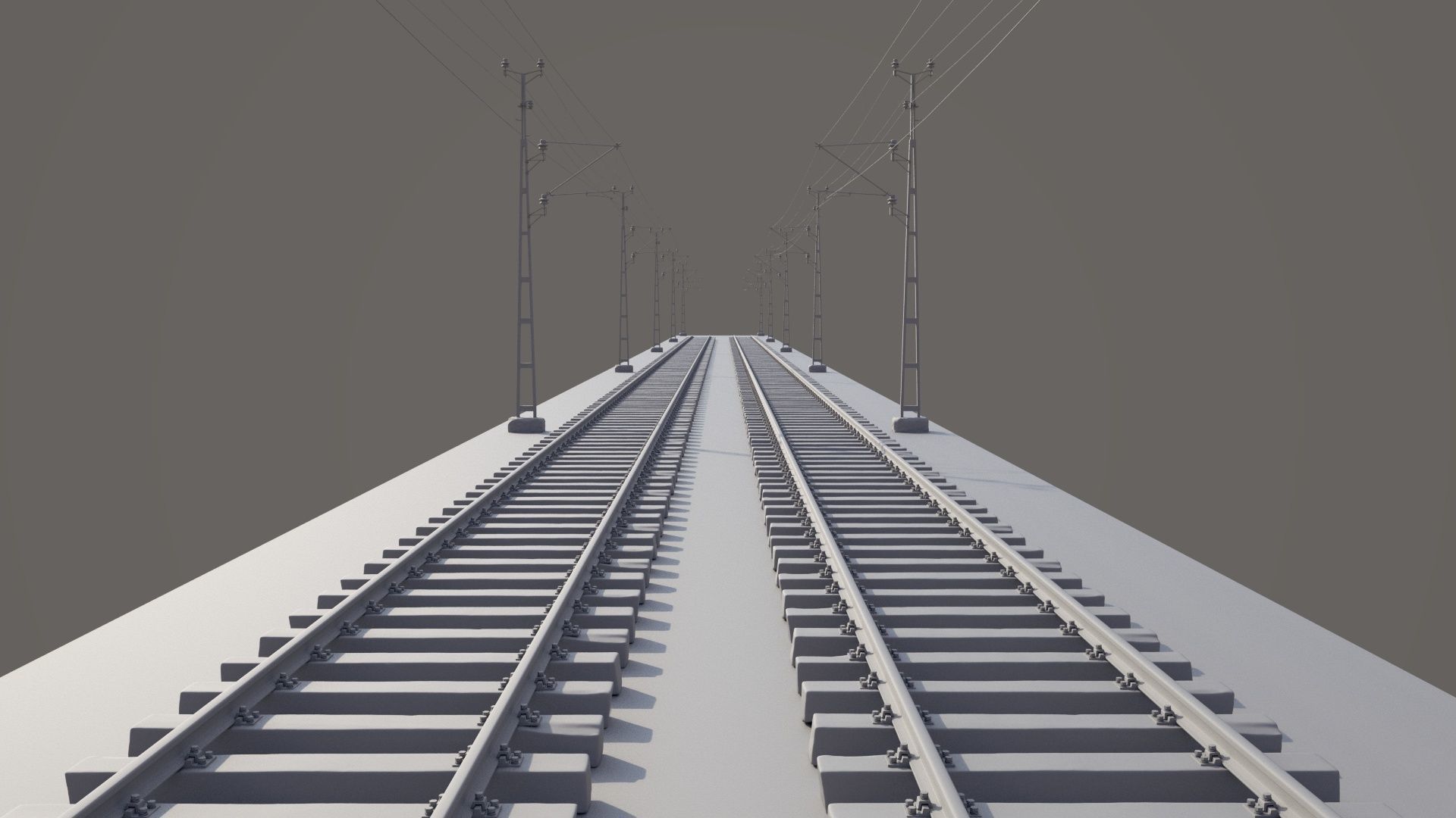railway and overhead lines 3D model_6