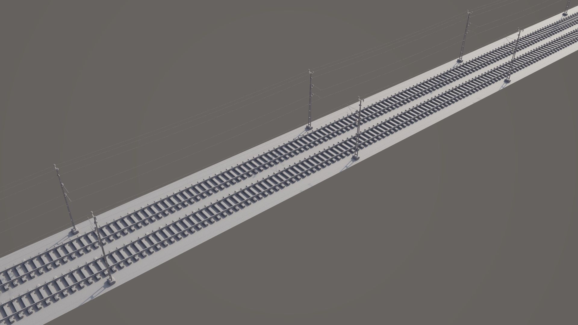 railway and overhead lines 3D model_7